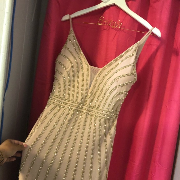 Pick and gold escape dress size 4 - Picture 3 of 3